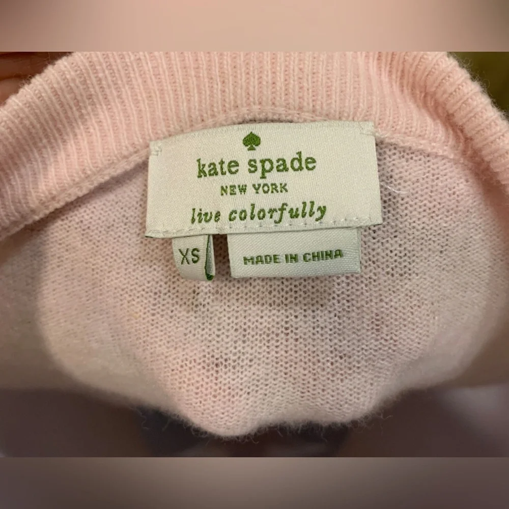 Kate Space Slouchy Embellished Sweater in Blush - Size XS
